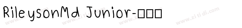 RileysonMd Junior字体转换